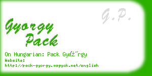 gyorgy pack business card